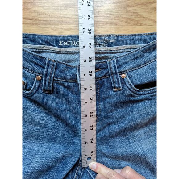 Womens Refuge Jeans Size 7S Blue Denim Cotton Polyester Spandex Blend Logo - Picture 7 of 11